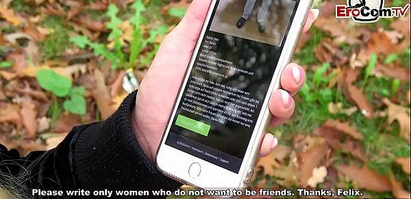  EroCom Date - Schüchterner Mann kommt zu früh beim Usertreffen mit deutscher fitness blondine
